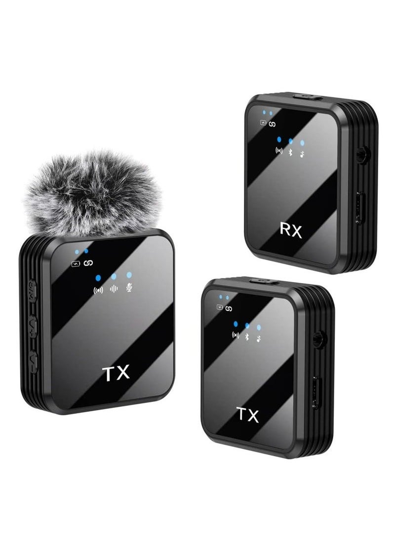 Generic - Wireless Lavalier Microphone, TikTok Live Mobile Video Recording 2.4G Noise Reduction Mini Microphone for Live Video, Recording Vlog, Interview, Online Classroom - Image 1