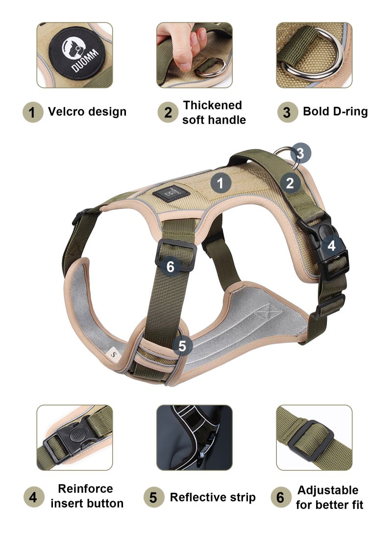 URbazaar Dog Harness, Anti-Pull Dog Harness, Adjustable No Pull Dog Harness with Padded Handle - Image 3