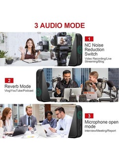 Generic Wireless Lavalier Microphone, TikTok Live Mobile Video Recording 2.4G Noise Reduction Mini Microphone for Live Video, Recording Vlog, Interview, Online Classroom  - Image 2