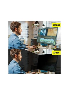 erorex 24 Inch 16:9 Aspect Ratio Computer Privacy Screen Filter for Widescreen Computer Monitor - Anti-Glare - Anti-Scratch Protector Film for Data confidentiality (24 Inch)  - Image 4