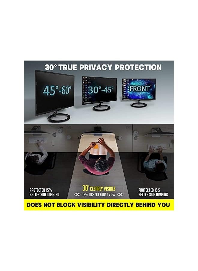 erorex 24 Inch 16:9 Aspect Ratio Computer Privacy Screen Filter for Widescreen Computer Monitor - Anti-Glare - Anti-Scratch Protector Film for Data confidentiality (24 Inch)  - Image 2