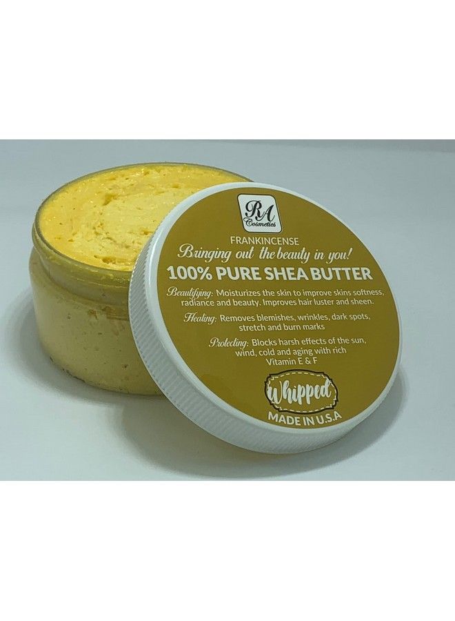 RA COSMETICS زبدة الشيا الأفريقية 100% مع البخور المخفوق 5 أونصات - Image 3