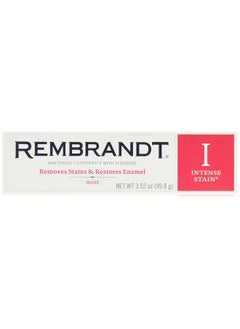 REMBRANDT Rembrandt Intense Stain Whitening Toothpaste with Fluoride, Mint, 3.52 Fluid Ounce (Pack of 6) 