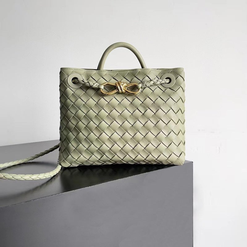 Fashion 2023 New Woven Bag Large Capacity All-Match Rhombus Leather Tote Bag Casual Shoulder Handbag - Image 2