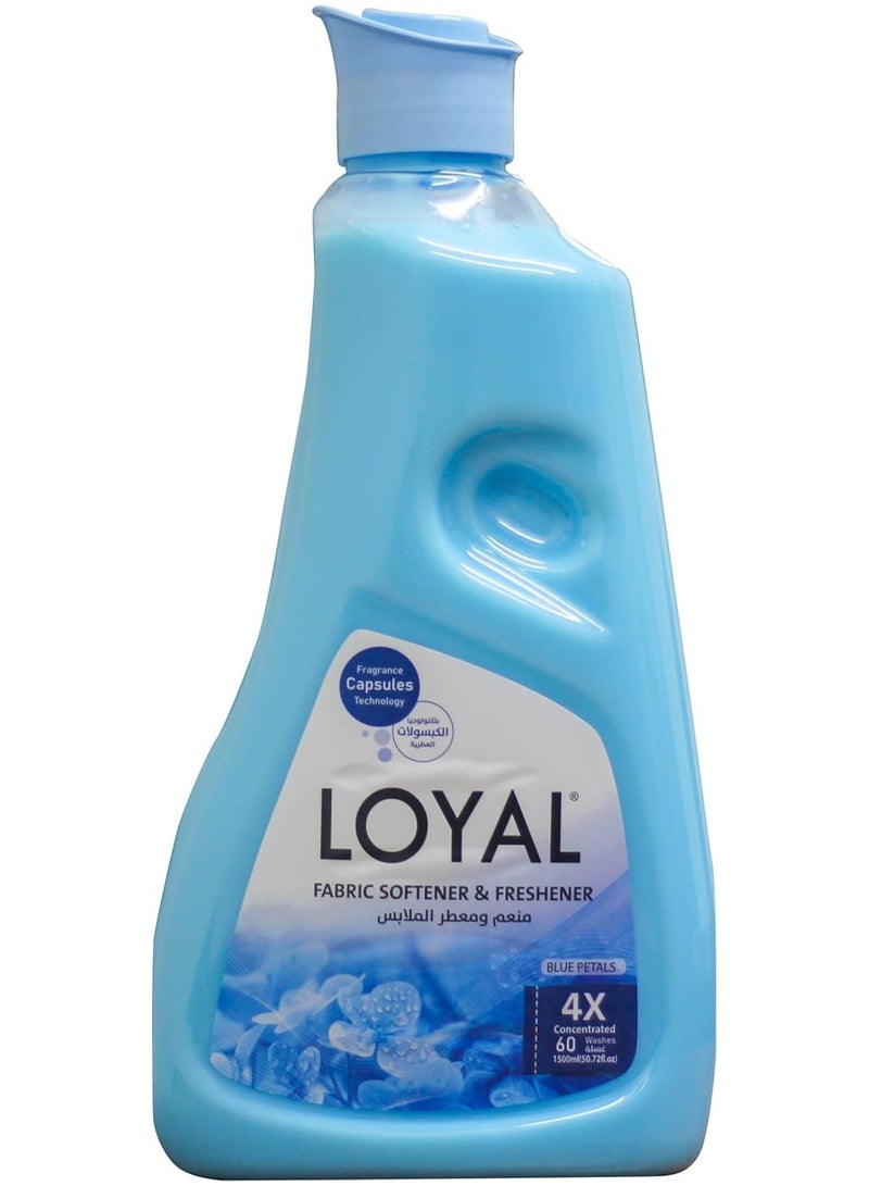 Loyal Fabric Softener with Fragrance, 1500ml - Blue petals - Image 1