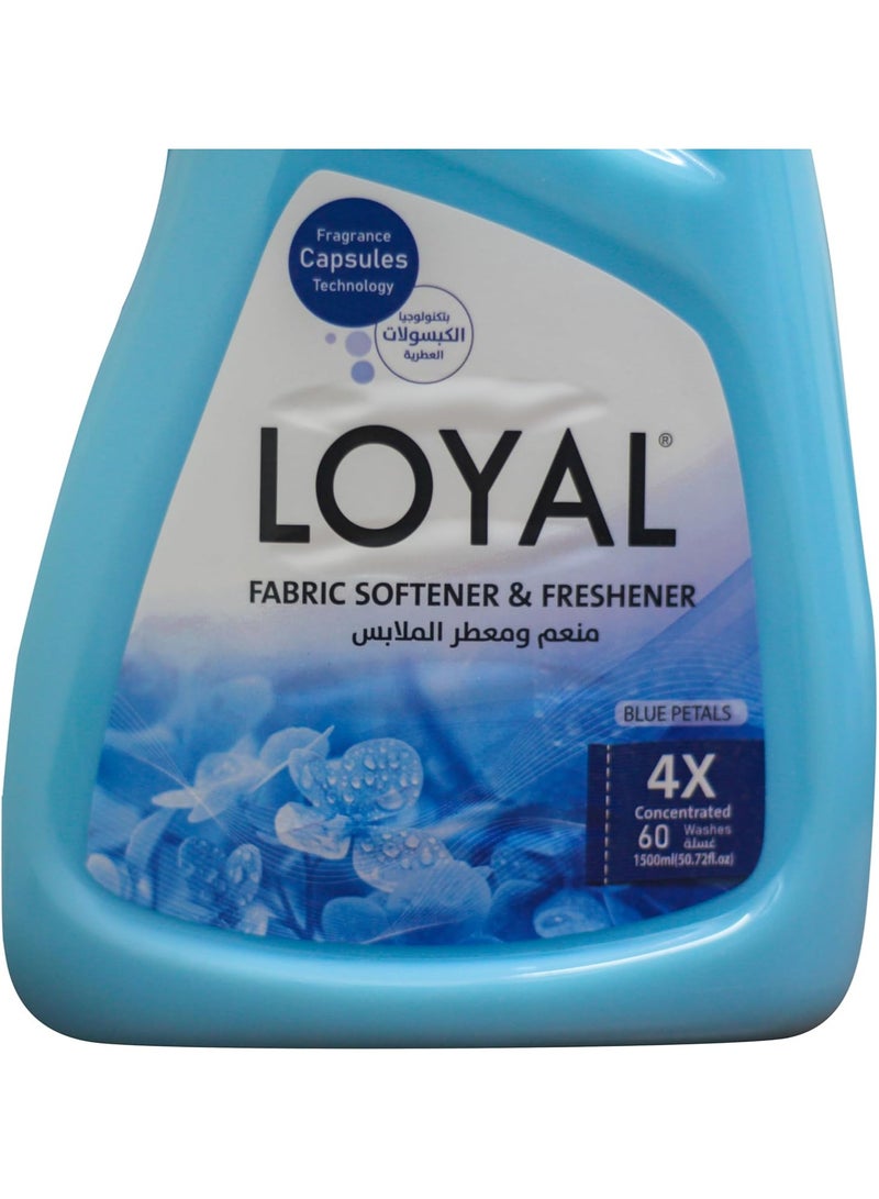 Loyal Fabric Softener with Fragrance, 1500ml - Blue petals - Image 2