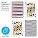Brybelly 12 Decks of Playing CardsPoker Wide Size 6 Red6 BluePlastic Coated Cards for Poker Blackjack Regular Index - Image 2