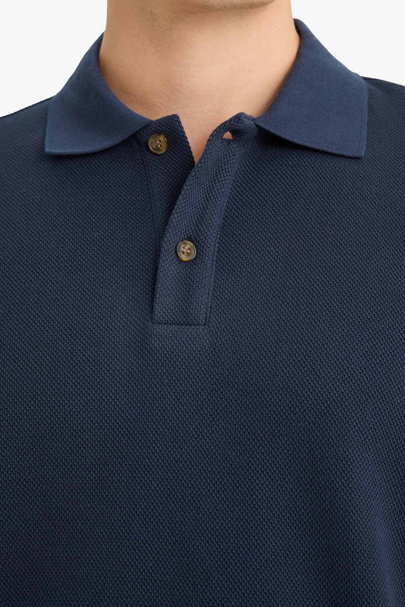 DeFacto Blue Man Regular Fit Long Sleeve Sweatshirt Casual - Image 3