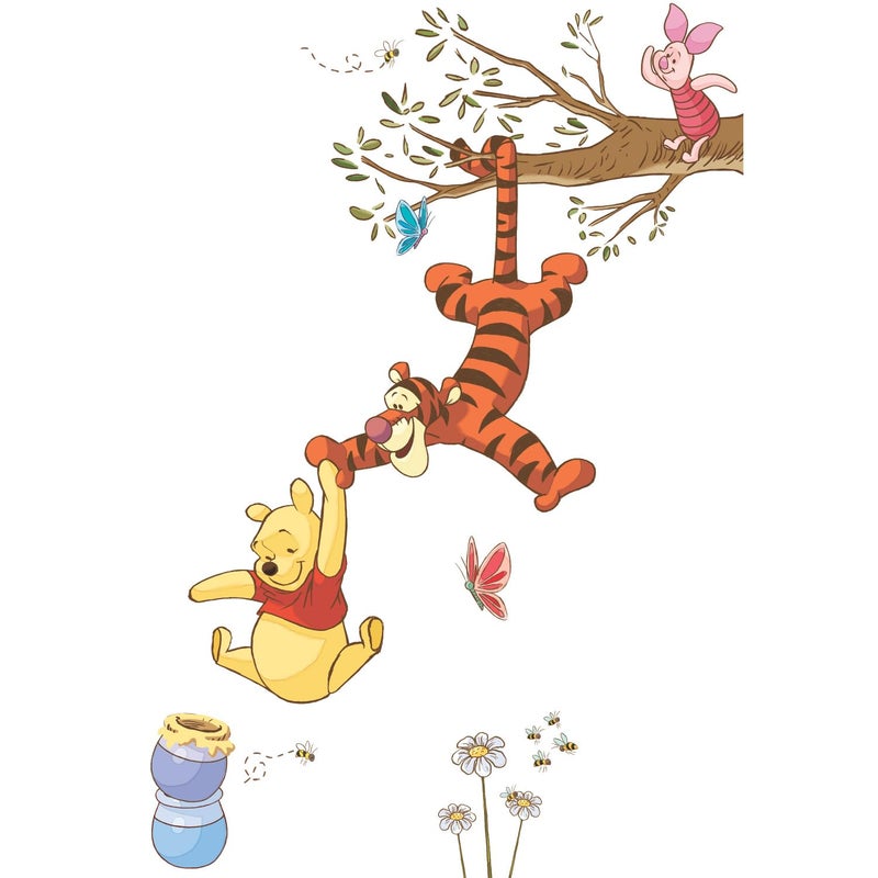 RoomMates Disney Winnie The Pooh Swinging For Honey Giant Peel and Stick Wall Decals , RMK2463GM - Image 1