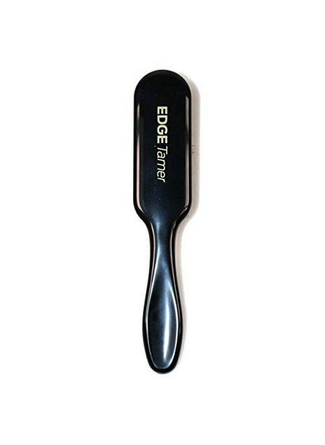 DENMAN - D92 Edge Tamer Hair Teasing/Hair Dressing Brush With Natural Bristles For Taming Flyaways Creating Sleek Finish Smoothing Hair Aircushioned All Hair Types Heat Resistant Black - Image 1