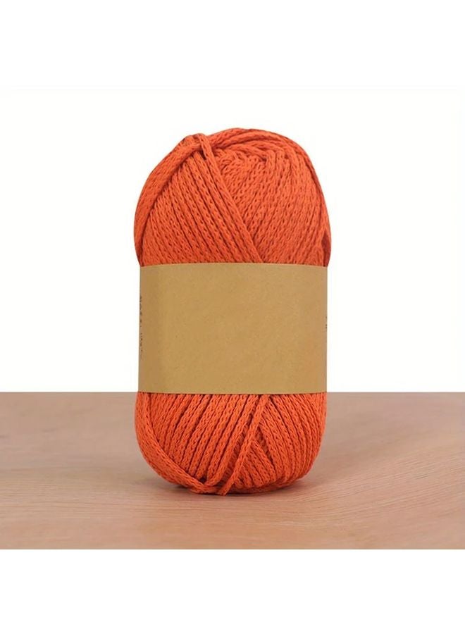 2pcs 2mm Hollow Cotton Yarn For Crochet Knitting All Season Craft Smooth - Image 1