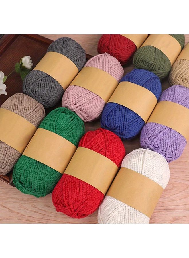 2pcs 2mm Hollow Cotton Yarn For Crochet Knitting All Season Craft Smooth - Image 3