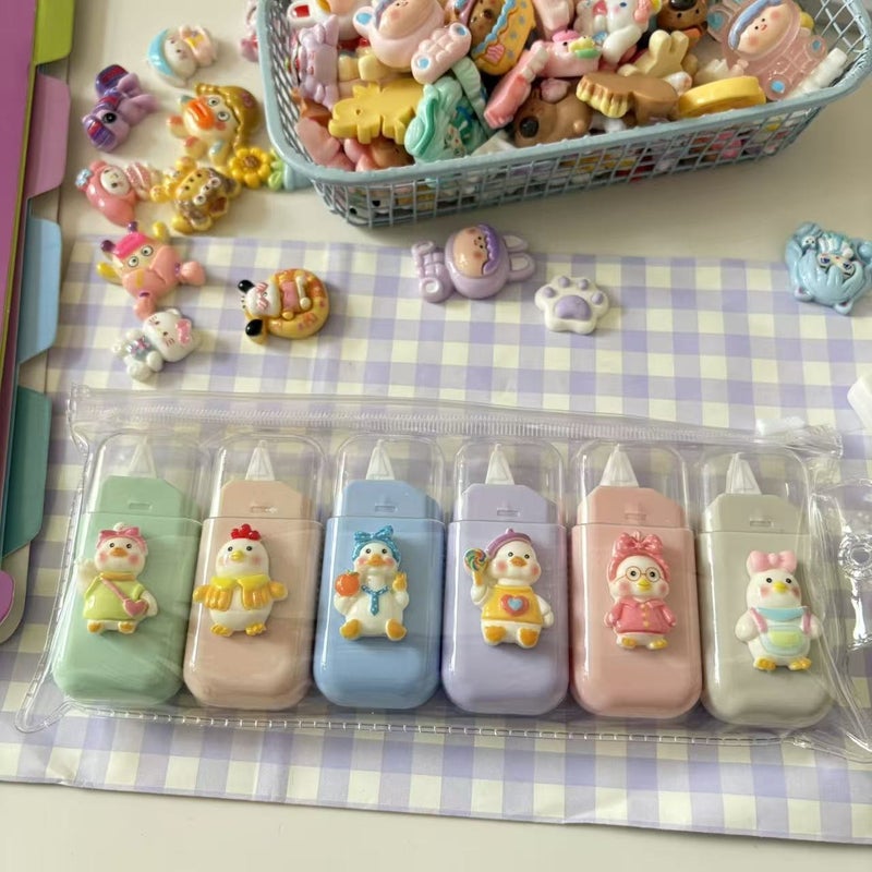 Cute Cartoon Correction Tape for School, Funny Ugly Cute Series, High Appearance Student Correction Tape