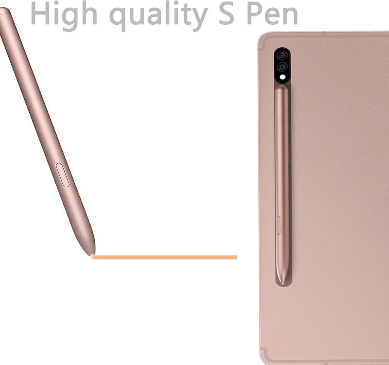 كاوشونغ قلم ستايلس بديل لجهاز Galaxy Tab S7 من سامسونج، Tab S7+ Plus، Tab S7 FE، S8، S8+، S8 Ultra مع أطراف/نقاط إضافية (قلم ذهبي) - Image 4