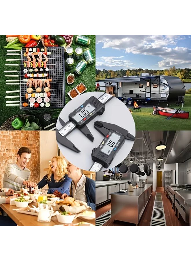 GOXAWEE 150mm Digital Display Vernier Caliper High Strength Plastic Measuring Tool - Image 4