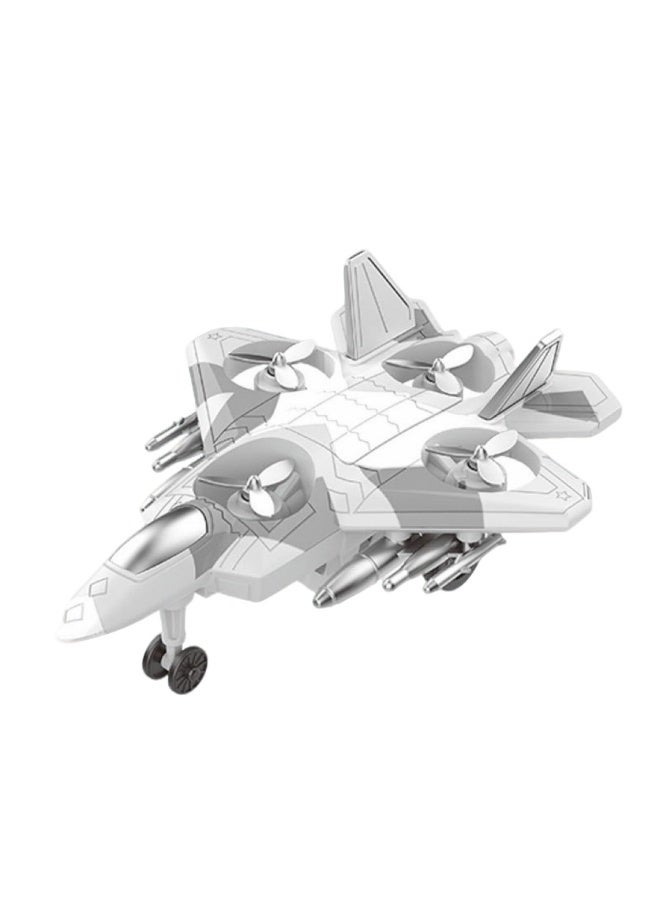 【Kids Toy Airplane】Inertia Powered 360° Stunt Spinning Fighter Jet Model | Durable & Shockproof ABS Material | Fun Toy For Boys Aged 3+ | Auto-Spin Propeller On Forward Glide | Wall Collision Auto-Direction Change | Ergonomic Grip Design - Image 1