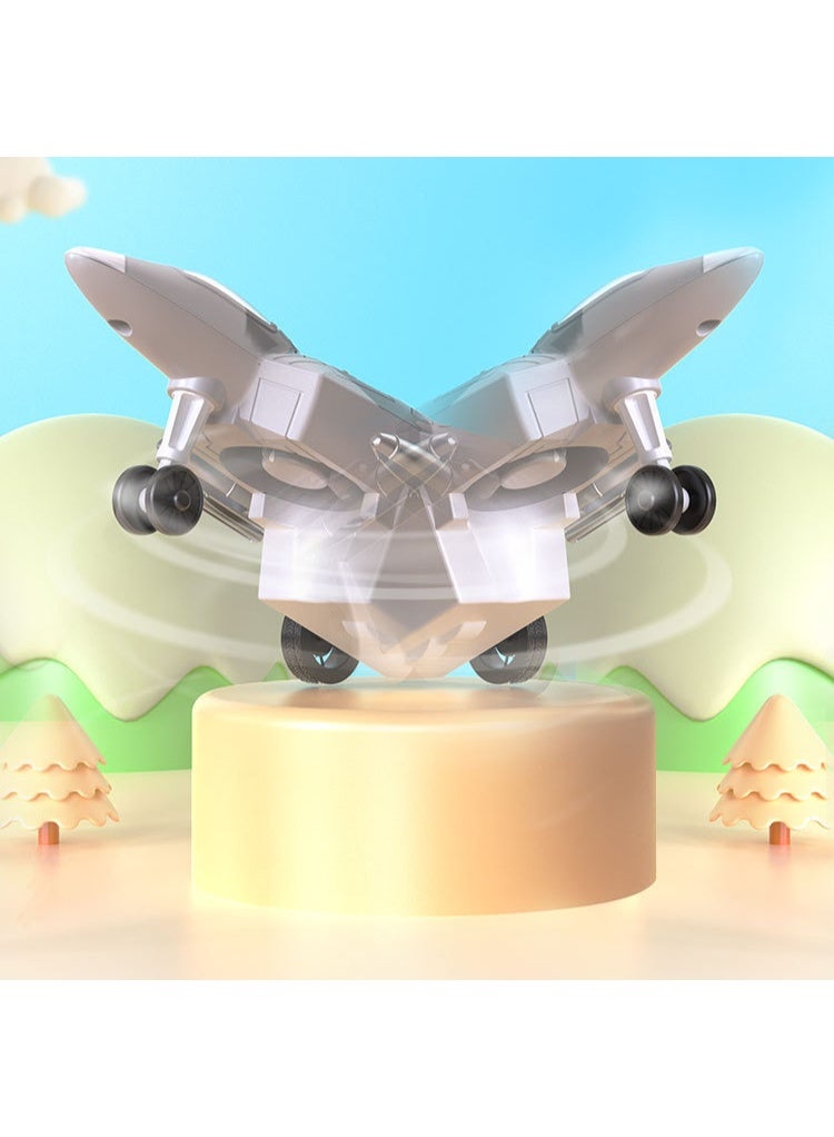 【Kids Toy Airplane】Inertia Powered 360° Stunt Spinning Fighter Jet Model | Durable & Shockproof ABS Material | Fun Toy For Boys Aged 3+ | Auto-Spin Propeller On Forward Glide | Wall Collision Auto-Direction Change | Ergonomic Grip Design - Image 2