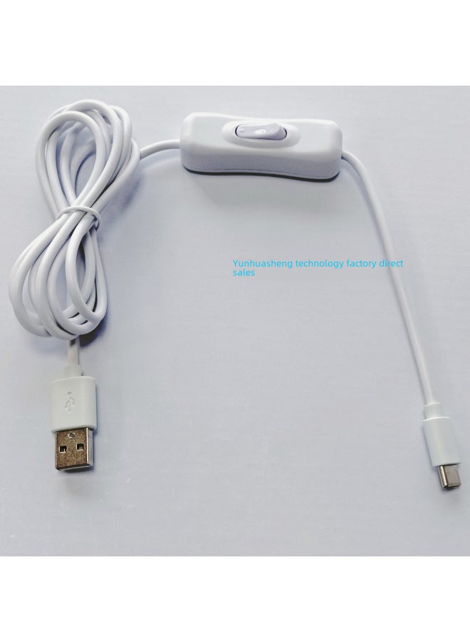 كابل تبديل USB كابل بيانات من النوع c USB إلى مفتاح بيانات من النوع c-اللون: 1 متر أسود  - Image 4