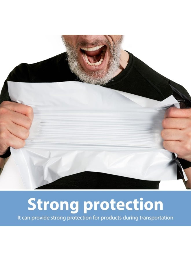 100 Pcs Large Poly Mailers 35×45cm, White Self-Seal Courier Bags, Waterproof Tear-Resistant Shipping Mailing Bags for Clothing, Parcels, Small Business and Online Store Packaging - Image 5