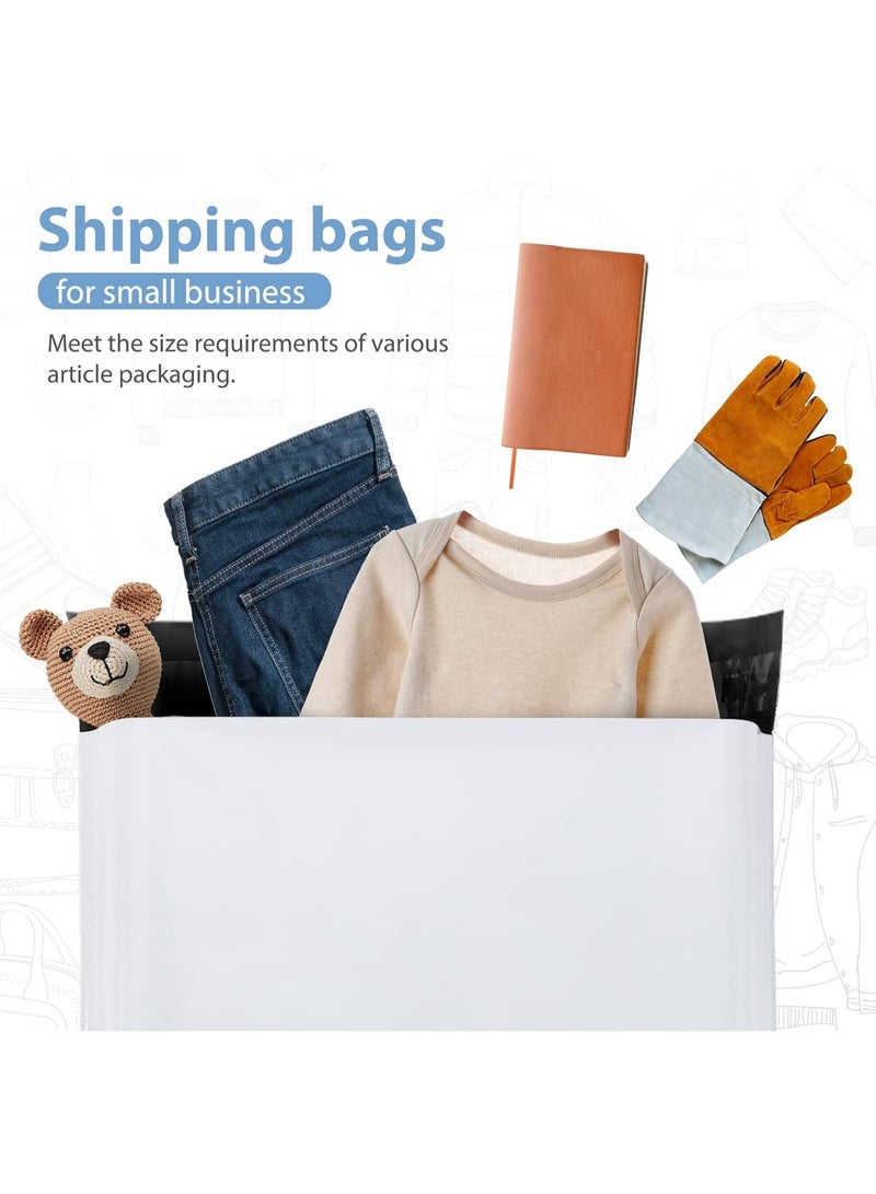 100 Pcs Large Poly Mailers 35×45cm, White Self-Seal Courier Bags, Waterproof Tear-Resistant Shipping Mailing Bags for Clothing, Parcels, Small Business and Online Store Packaging - Image 3