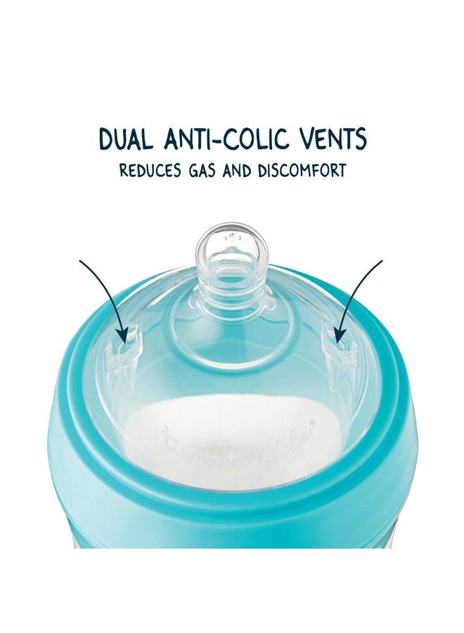 Tiny Twinkle Silicone Baby Bottle With Comfort Grip And Soft Flexible Nipple Squeezably Soft Baby Bottles For Newborn And Up (Mint 8 Ounce)  - Image 4
