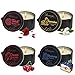 LUXMASA All Natural Scented Home Relaxing Massage Candle Oil Wax for Skin Care Essential Oil Infused SPA Candle Pack of 494OZ235OZ4TahitiJasmineCream Cherry Blueberry Cake - Image 1