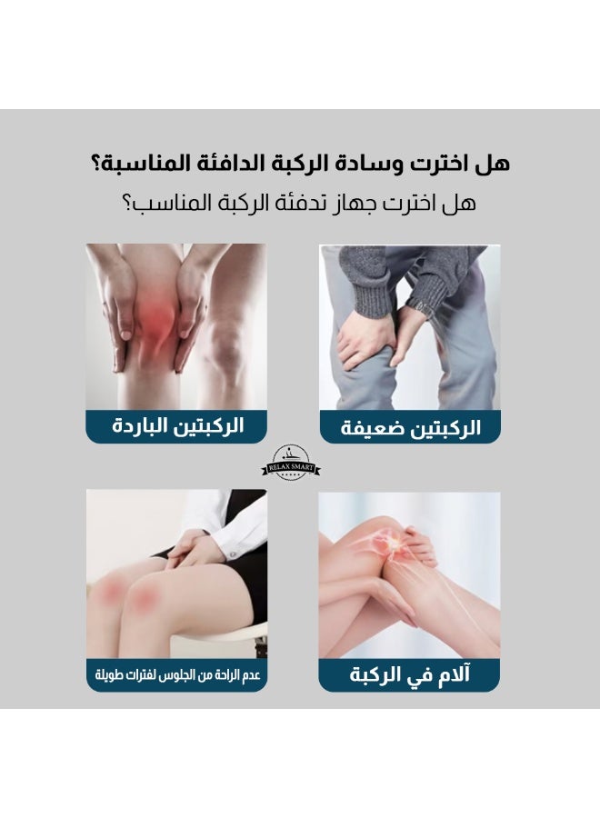 ريلاكس سمارت دعامة ركبة حرارية دافئة لفصل الشتاء – كمّات تدفئة ودعم الركبة للرجال والنساء لتخفيف آلام المفاصل مناسبة للرياضة والاستخدام اليومي - Image 4