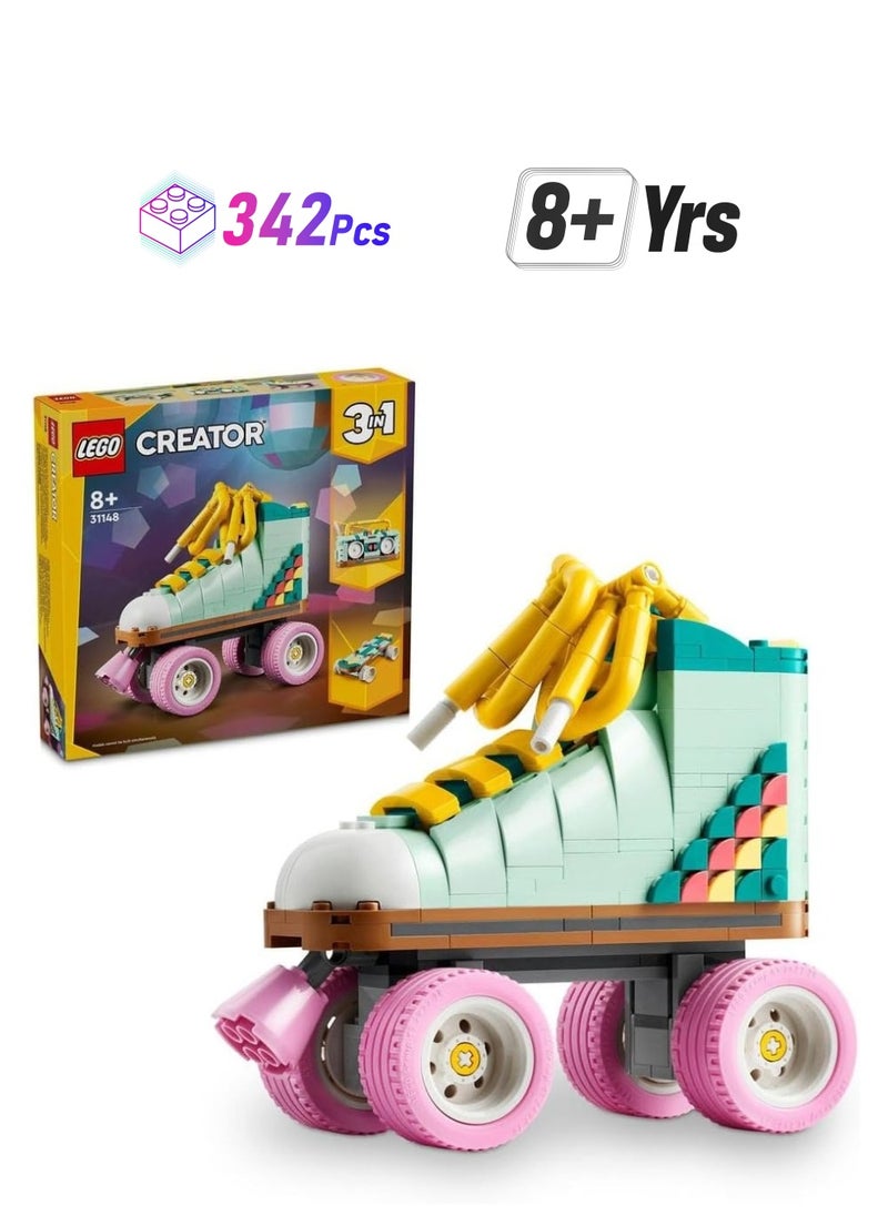 LEGO LEGO Creator Retro Roller Skate 31148 Building Blocks Toy Set (342 Pieces)  - Image 1