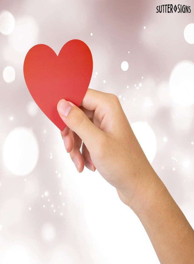 Sutter Signs Red & Pink Paper Heart Cutouts 108pcs | Cut Out Shapes for Valentine's Day, Bulletin Board, Classroom, Decorations, Crafts - Image 3
