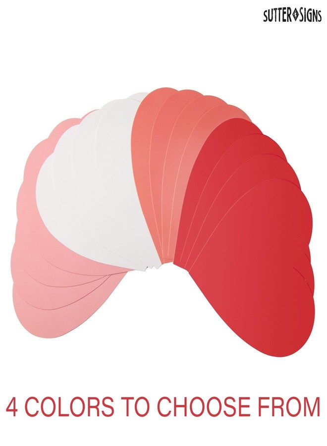 Sutter Signs Red & Pink Paper Heart Cutouts 108pcs | Cut Out Shapes for Valentine's Day, Bulletin Board, Classroom, Decorations, Crafts - Image 4