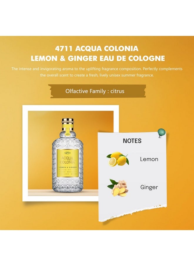 4711 - 4711 Acqua Colonia Lemon & Ginger Eau de Cologne 170 ml + 50 ml (Pack of 2) - Image 1