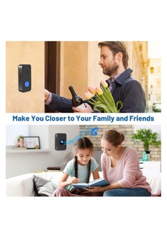 NNEWVANTE Wireless Doorbell, 400m Range, Outdoor Waterproof Door Chime with 55 Melodies, 5 Volume Levels, Flashing LED, Battery-Powered House Bell，Battery Operated Expandable Bell for Home Office,-Black  - Image 5