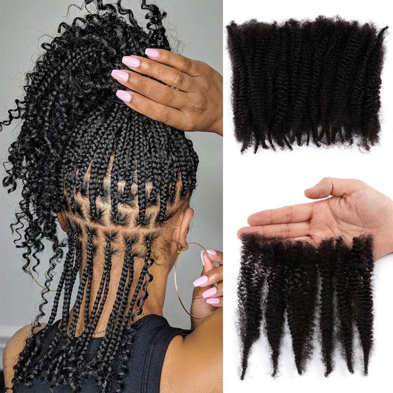 100 شعر إنساني ناعم أفرو كينكي شعر إنساني بالجملة 16 بوصة 30 جرام عبوة أسود طبيعي 4C أفرو كينكي بالجملة شعر إنساني للإضافات والتويست والضفائر يمكن صبغه وتفتيحه 16 بوصة