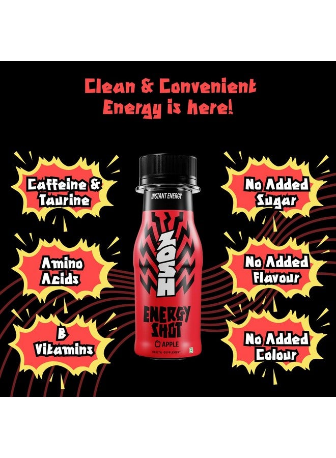 ZOSH ZOSH Energy Apple Energy Shot | No Added Sugar | With Caffeine, Taurine and B Vitamins | No Fizz | No Color | Portable Energy Drink | 75 ml | Pack of 25  - Image 4