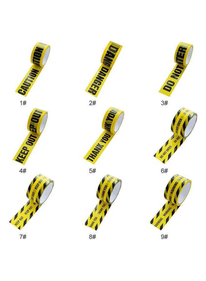 NIBEMINENT Hazard Barrier Safety Caution Tape Yellow/Black - Image 3