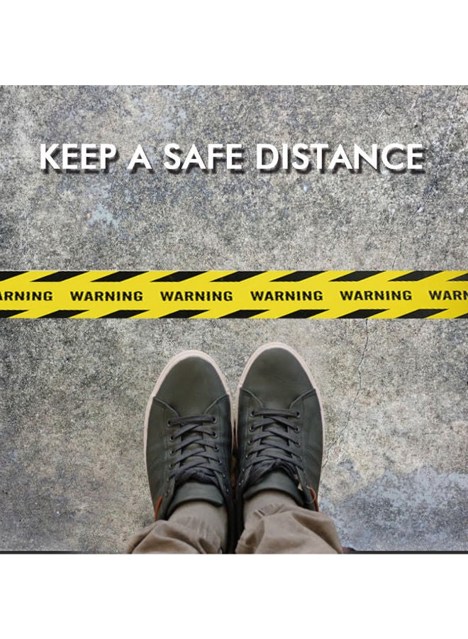 NIBEMINENT Hazard Barrier Safety Caution Tape Yellow/Black - Image 4