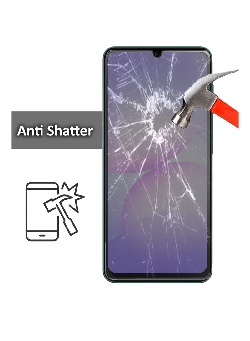 Samsung Galaxy A07 Screen Protector | Tempered Glass Compatible With Samsung Galaxy A07 | Tempered Glass Screen Protector - Delicate Touch , Higher Transparency , Easy to Install ,Anti-scratch and Bubble-free Screen Protector - Black - Image 3