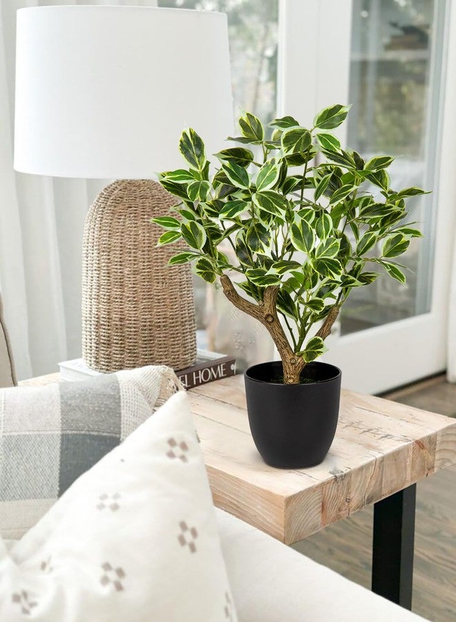 GnFlus Small Fake Plant Artificial Bonsai Tree 17" Faux Plants Indoor Realistic Fake Potted Plants Small Fake Tree Decor with Pot for Home Table Office Desk Bathroom Bedroom Living Room Farmhouse Decoration - Image 5