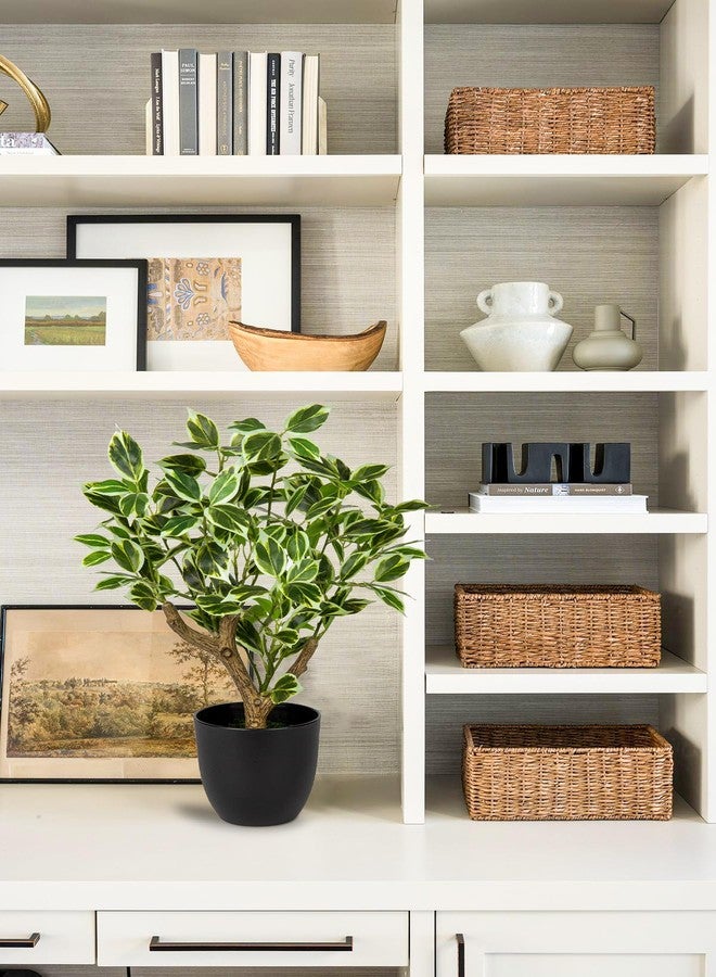 GnFlus Small Fake Plant Artificial Bonsai Tree 17" Faux Plants Indoor Realistic Fake Potted Plants Small Fake Tree Decor with Pot for Home Table Office Desk Bathroom Bedroom Living Room Farmhouse Decoration - Image 4