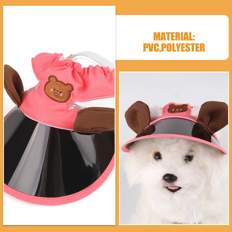 Sun Pet Hat For Cats And Small Dogs Adjustable Breathable For Outdoor Activities And Wear - Image 3