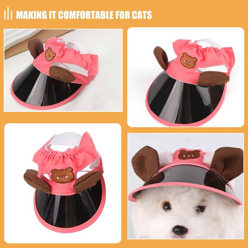 Sun Pet Hat For Cats And Small Dogs Adjustable Breathable For Outdoor Activities And Wear - Image 4