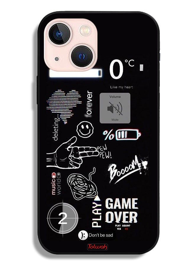 Tolwak Apple iPhone 13 mini Protective Case Game Over Pew Pew  - Image 2
