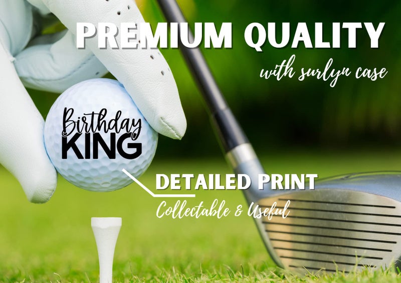 CybGene 40th Birthday Gifts Golf Balls for Men Golfer, Set of 3 for Golfing Lovers, Husband, Dad, Boss, Grandpa - White - Image 2