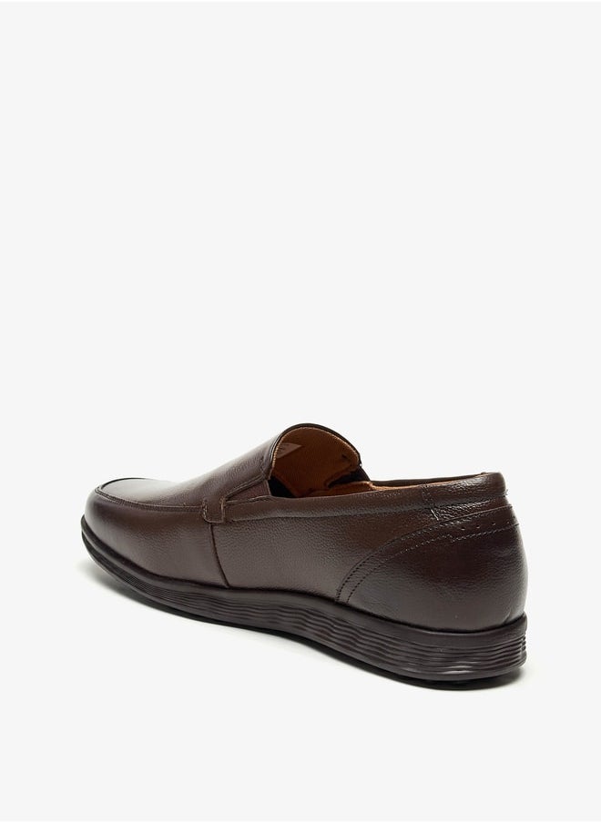 LBL by Shoexpress Men Solid Slip-On Loafers  - Image 3