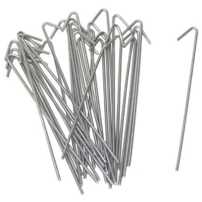 Ozark Fence 9 Gauge Heavy Duty Fence Ties Hooked Aluminum Wire Ties for Chain Link Fence Ties Chain Link Fence Wire to Posts and Rails Aluminum 612 50 Pack - Image 3