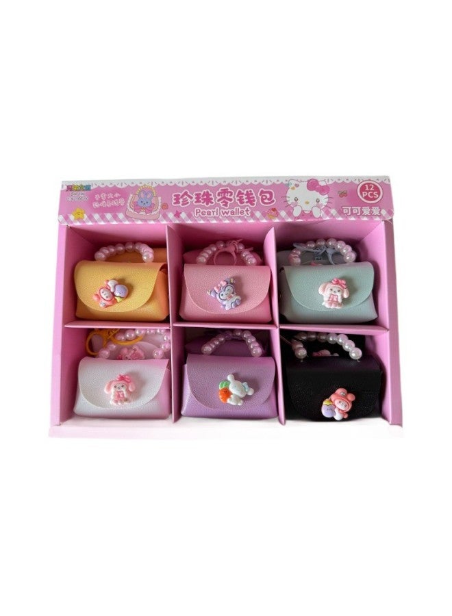 Pearl Coin Purse Girls Bag Pendant Small Purse Mini Handbag Points Redemption Gift Children's Children's Day Gift 