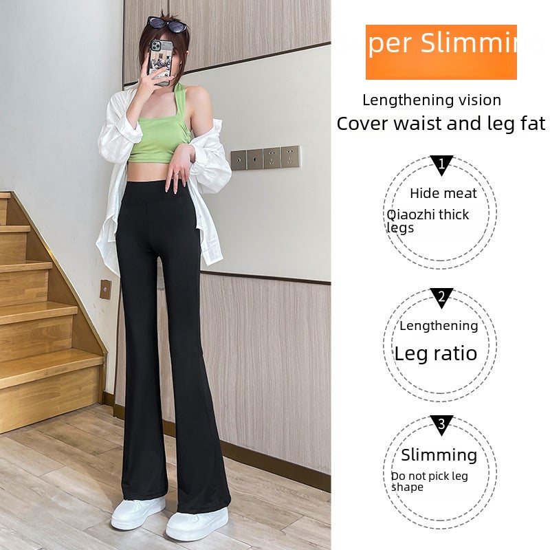 High Waist Flare Yoga Pants Slimming Casual Women Flared Pants  - Image 3