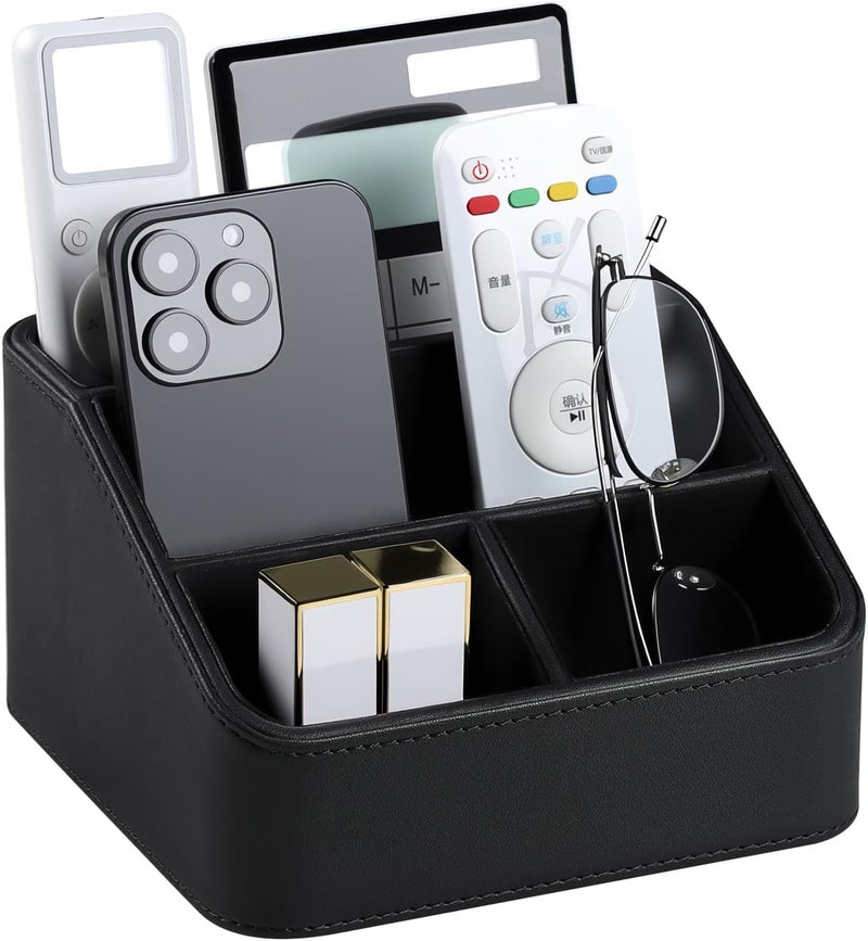 KASTWAVE PU Leather with 4 Compartments - Multifunctional Storage for Home or ( ) - Image 1