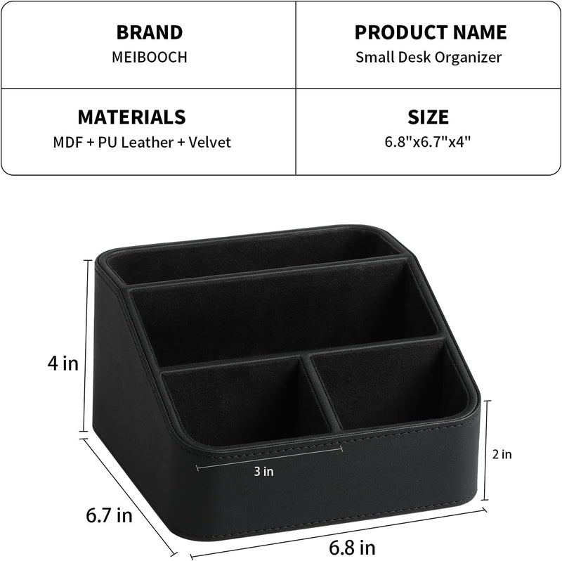 KASTWAVE PU Leather with 4 Compartments - Multifunctional Storage for Home or ( ) - Image 4