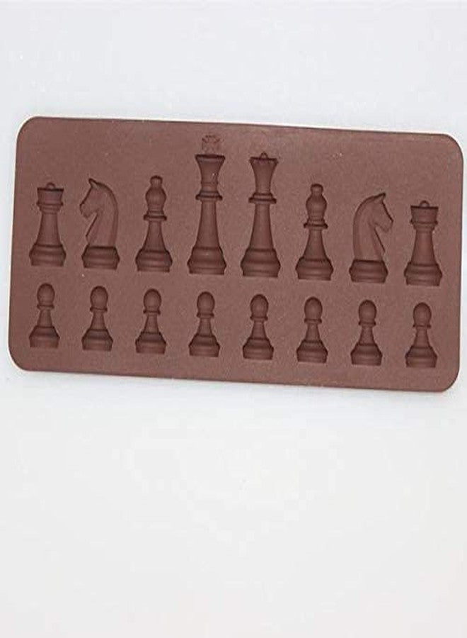 Baking Set Silicone Chocolate Chess Shaped Mould - 16 Cavity - Image 3